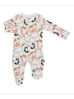 NWT Magnetic Me Zootiful modal Magnetic Long Sleeve Footie Size 6-9M